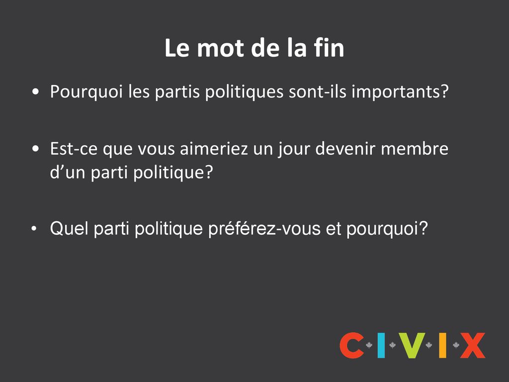 PowerPoint 4 Partis politiques ppt télécharger